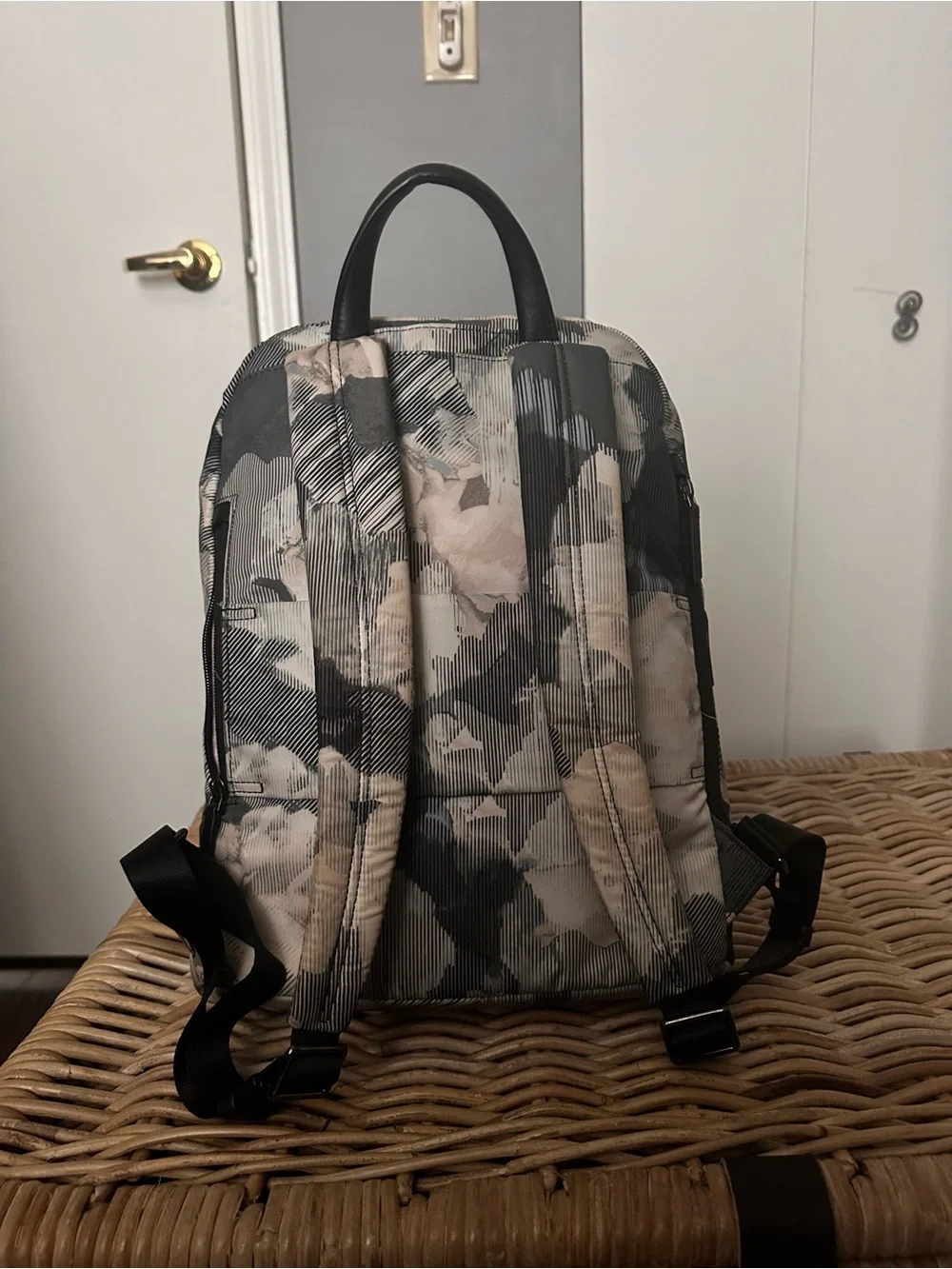 Tumi Neutral Camo Backpack in Gray and Tan